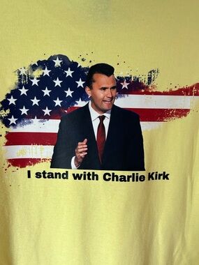 Charlie Kirk graphic tee